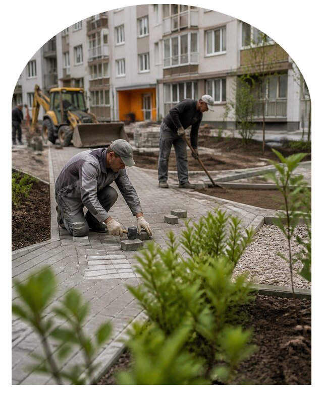Благоустройство двора многоквартирного дома в Переславле-Залесском
